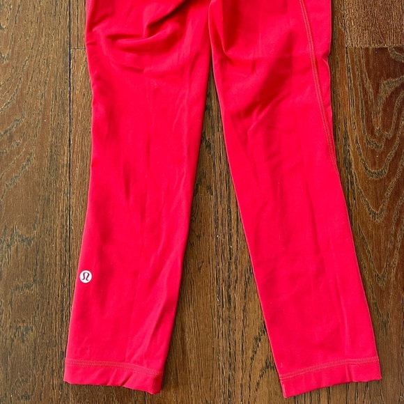 Lululemon Fast and Free high-rise crop 23” 3 pockets update Red size 0 - Picture 11 of 11